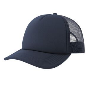 Atlantis Unisex Adult Rapper-S 5 Panel Recycled Mid Visor Trucker Cap / Navy